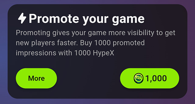 Promote your Game